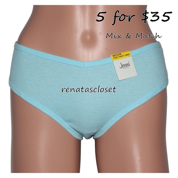 Jenni Intimates Women's Ribbed Hipster Underwear - Picture 1 of 10